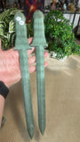 Green jade swords with cover
