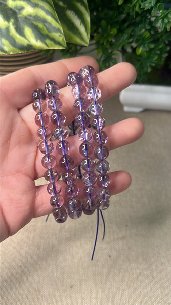 Purple Azeztulite Bracelet