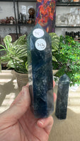 Blue fluorite towers