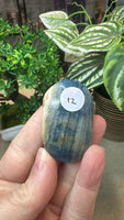 Blue onyx palm stones