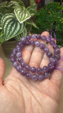 Purple mica bracelets 8mm