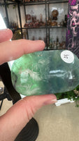 Feather Fluorite Palm Stones