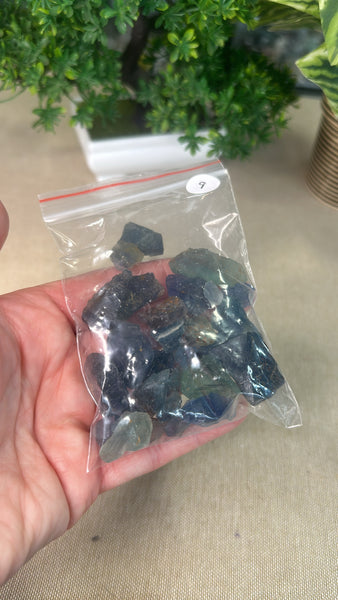 Raw Blue Fluorite Pieces