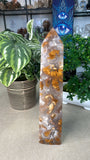 Orange Druzy Agate Tower