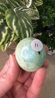 Green Moonstone Palm Stones