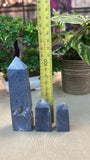 Blue Coral Fossil Points