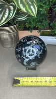 Moss agate sphere