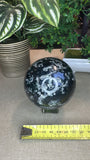 Moss agate sphere