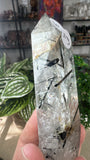 Black tourmaline in Quartz tower