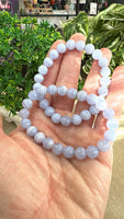 Blue Lace agate Bracelets 8.5mm