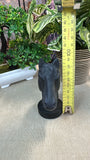 Obsidian Horse Head