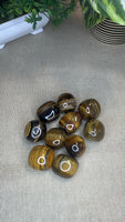 Tiger eye tumble stones large