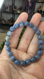 Blue Coral Fossil Bracelets