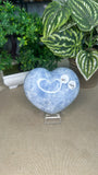 Blue Calcite Heart