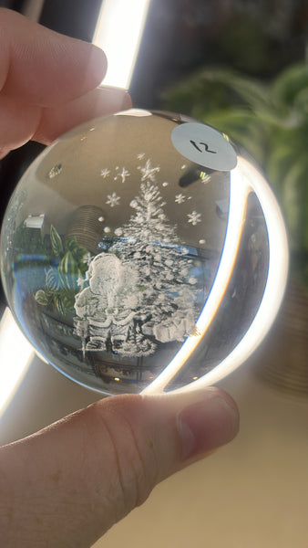 Glass Christmas Sphere