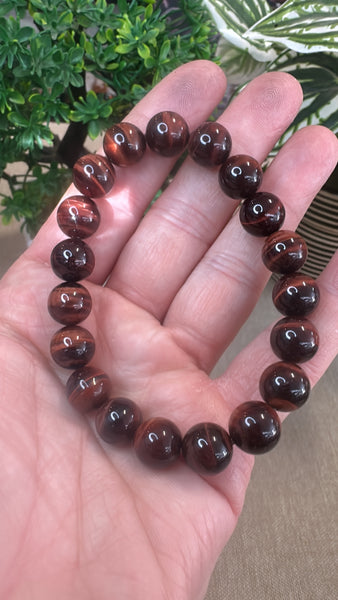 Red Tiger Eye Bracelet 10mm