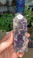 Chevron Amethyst Points