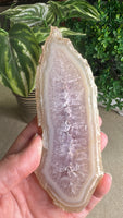 Amethyst and agate Slice