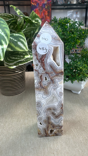 Mexican crazy lace agate Tower
