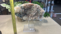 Green Apophyllite and Stilbite cluster