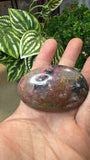 Ice Rhodonite Palm Stone