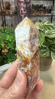 Mexican crazy lace agate tower