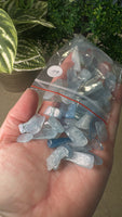 Aquamarine chips/slices