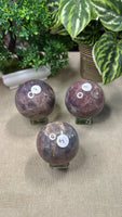 Purple Rose Quartz Spheres