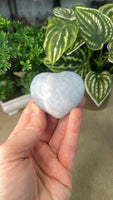 Blue Calcite Heart