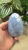 Blue calcite free form