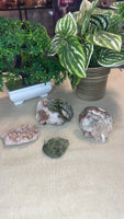 Epidote and Quartz Clusters