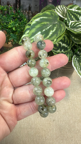 Prehnite bracelet 10mm