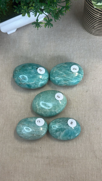 Amazonite Palm Stones