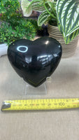 Rainbow Obsidian Heart