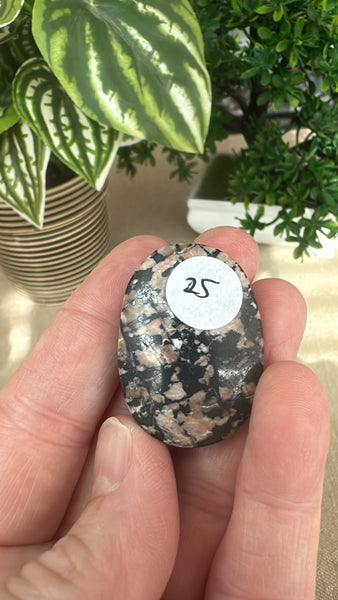 Willemite Palm Stone