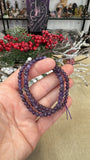 Amethyst triple bracelet / necklace
