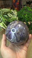 Chevron amethyst sphere