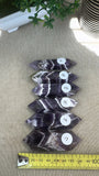 Chevron amethyst double terminated points