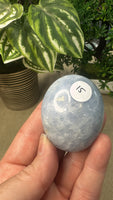 Blue Calcite Palm Stones