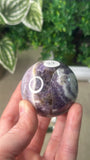 Chevron Amethyst Sphere