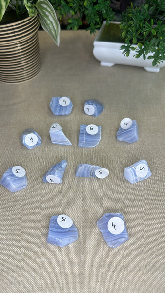 Blue Lace Agate Pieces