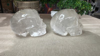 Clear Quartz Skulls