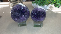 Amethyst cluster spheres