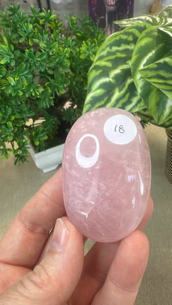 Rose Quartz Palm Stones