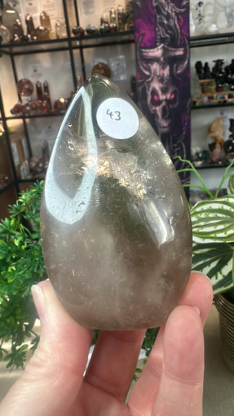 Smokey quartz free forms