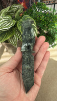 Green jade dagger
