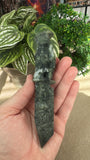Green jade dagger