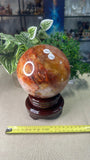 Fire Quartz and golden healer sphere