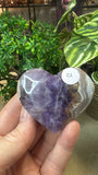Amethyst and agate Hearts
