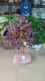 Amethyst Money Tree with Rose Quartz Base